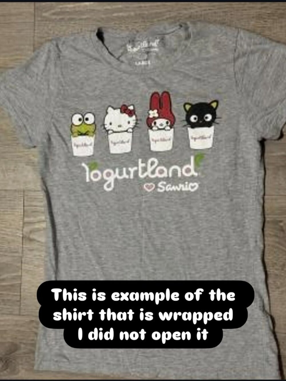 NWT Vintage 2011 Yogurtland x Sanrio Limited Edition Graphic Tee L